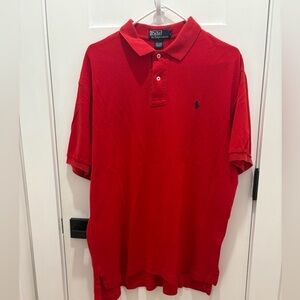 Polo Ralph Lauren Classic Red Shirt Size L Festive Business Casual